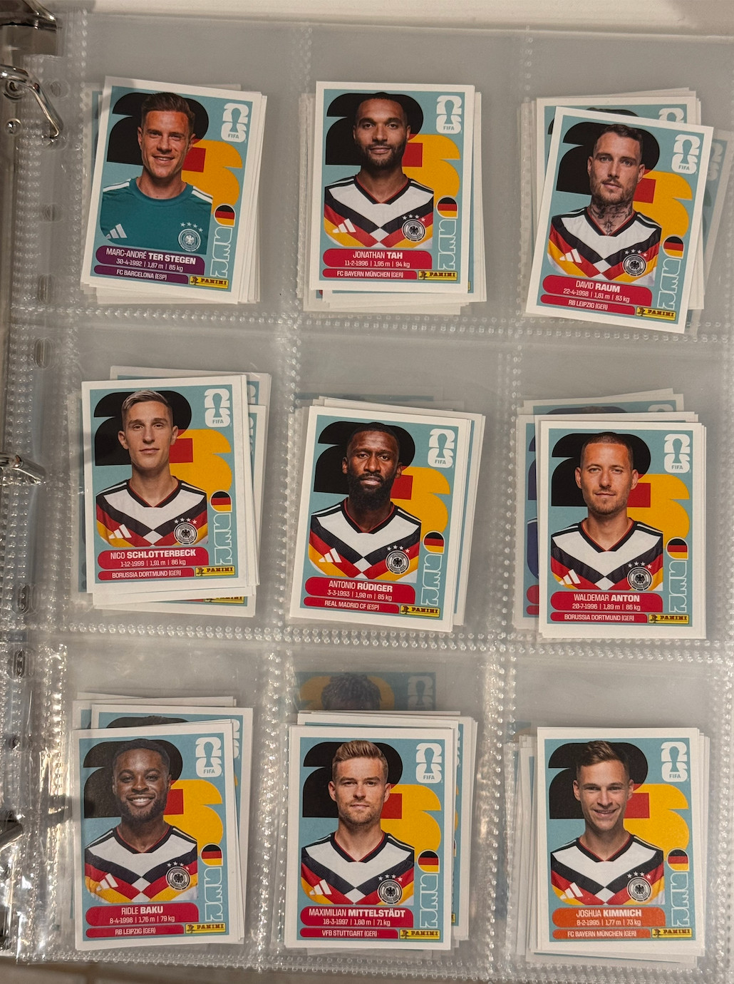 2026 Panini FIFA World Cup Sticker Collection Complete Lot Builder Group D E F