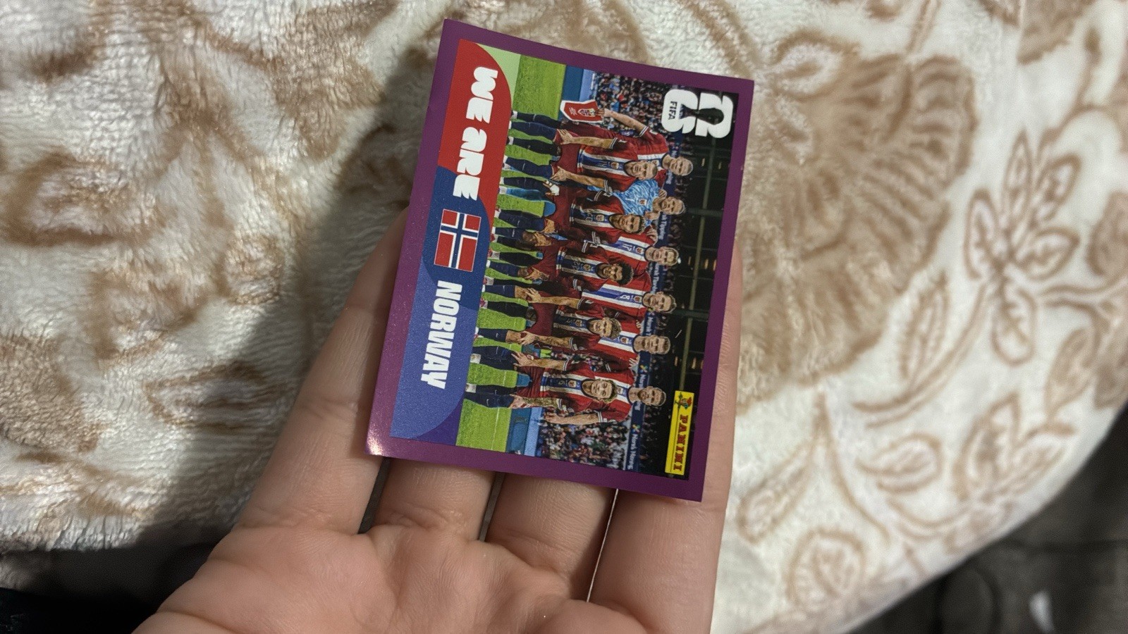 Panini Stickers Writz Halland and Olise Red Card Also A Free Sticker