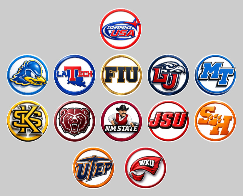 Handcrafted D1 Football Fan Standing 1″ Magnets. All 136 Teams.