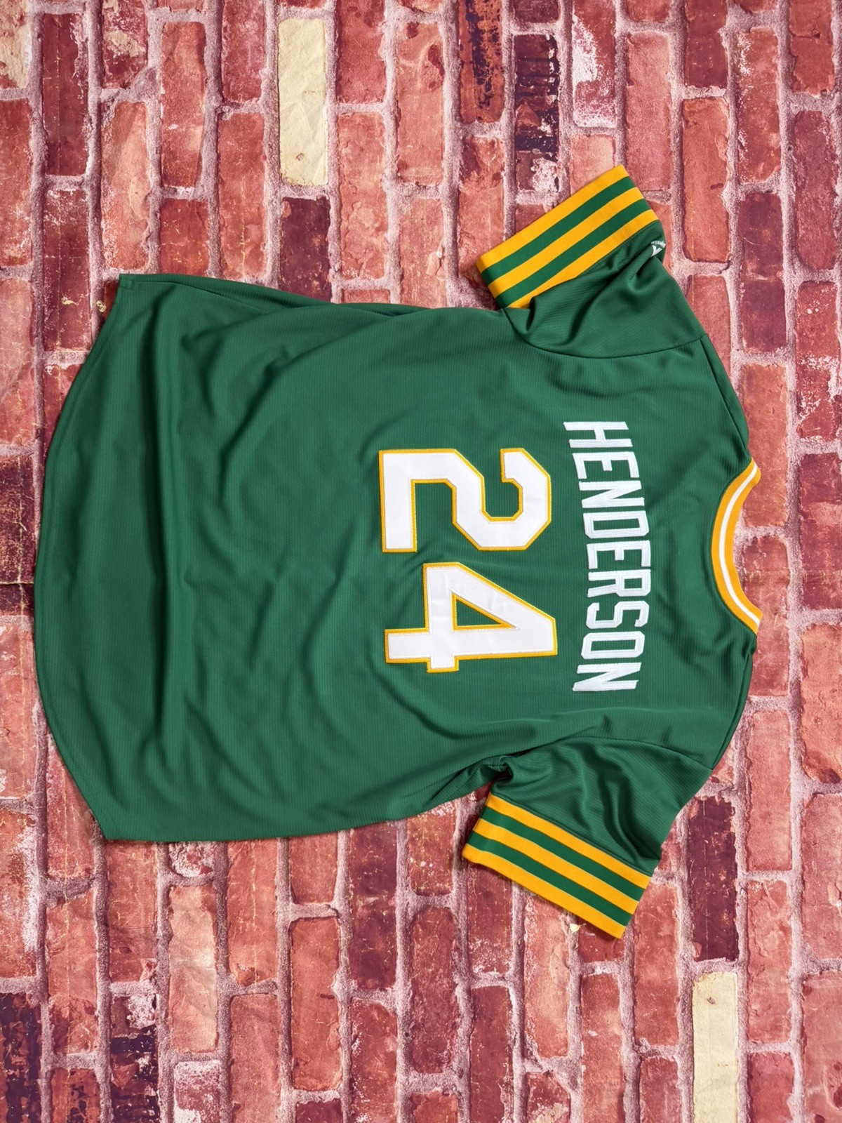 Majestic Coopertown Oakland Athletics Ricky Henderson Jersey