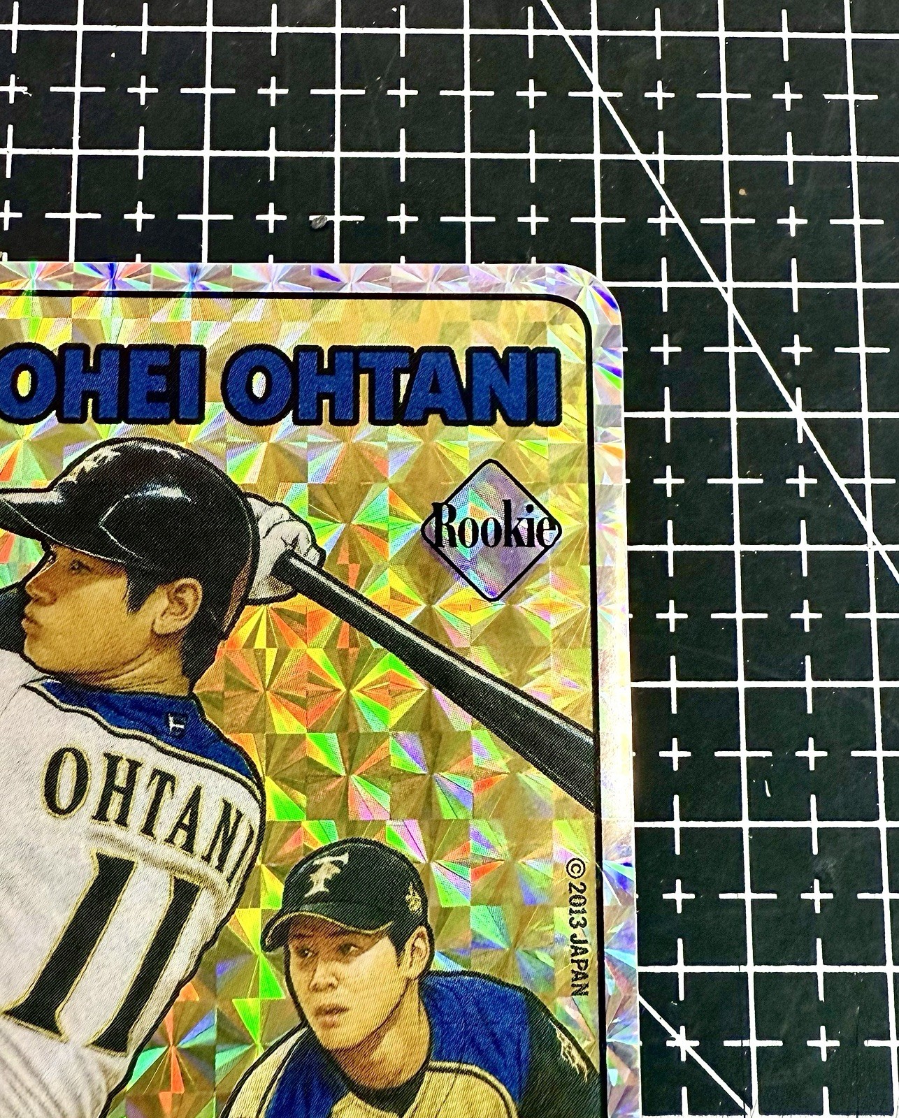 Shohei Ohtani International Vending Sticker Card (Japan Baseball) Prism Gold