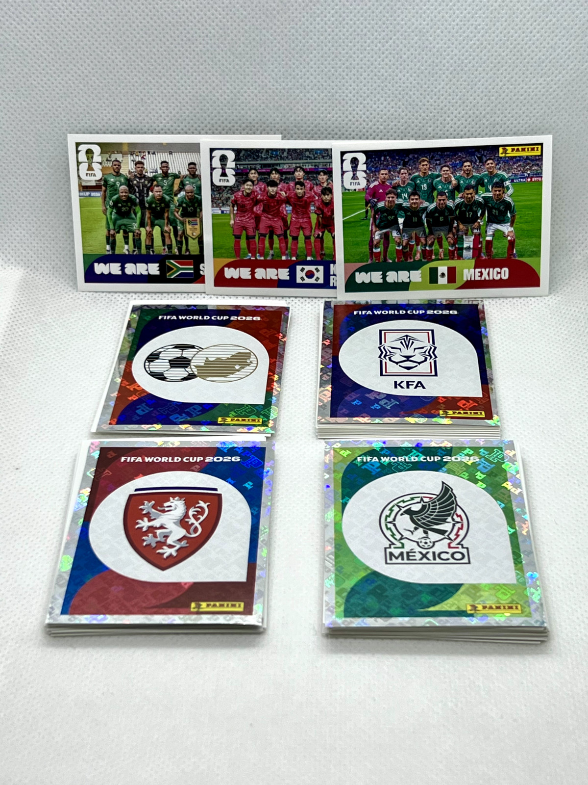 2026 Panini FIFA World Cup Stickers – Group A – MEX, RSA, KOR, CZE