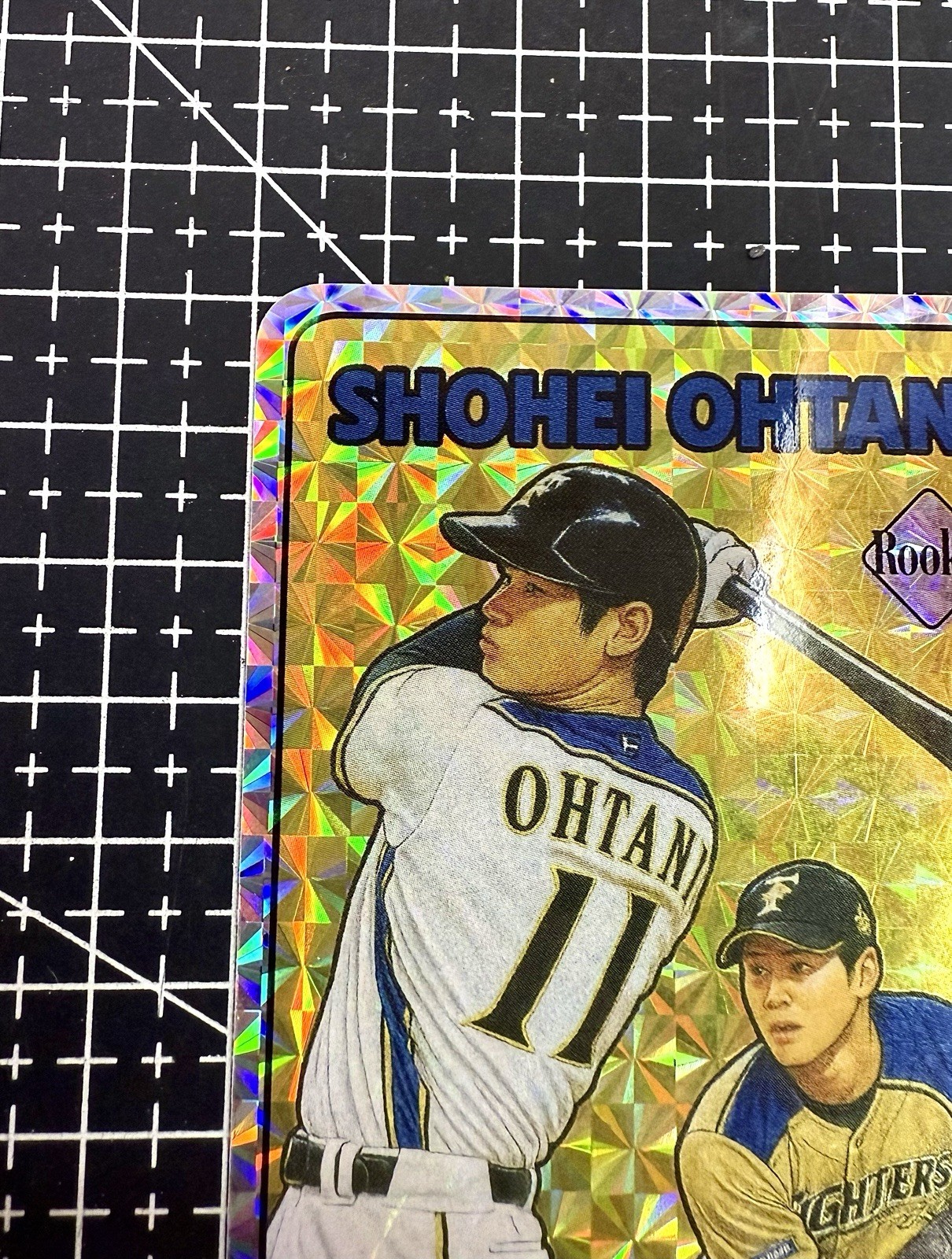 Shohei Ohtani International Vending Sticker Card (Japan Baseball) Prism Gold