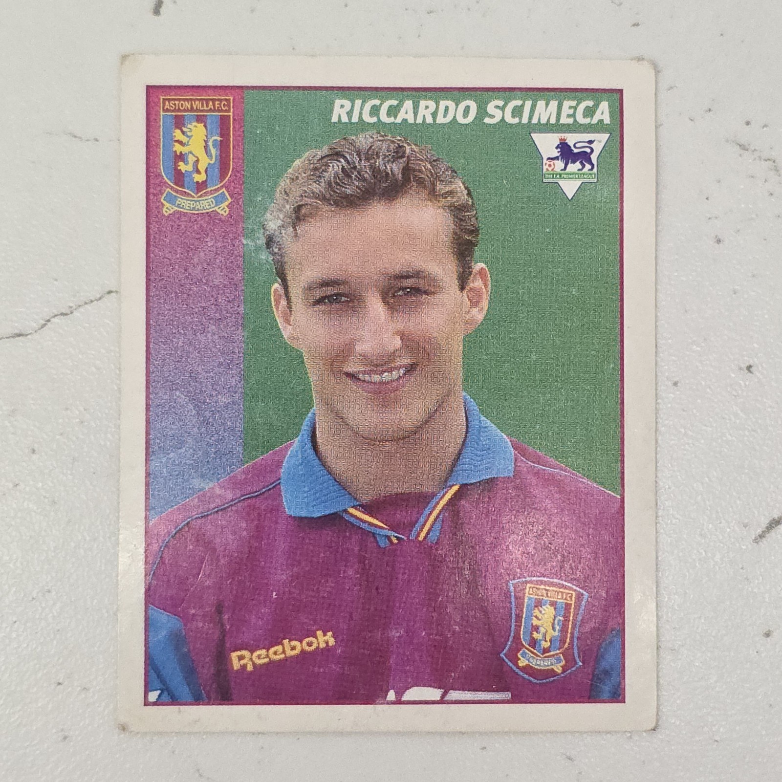 5 Merlin Premier League 97 Football Stickers Loose Non-Stuck Aston Villa Bundle