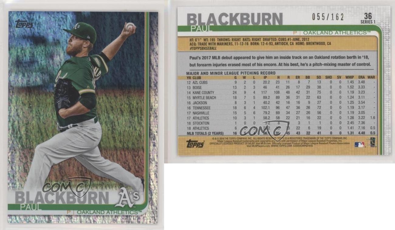 2019 Topps Factory Set Foilboard 55/162 Paul Blackburn #36 0x1
