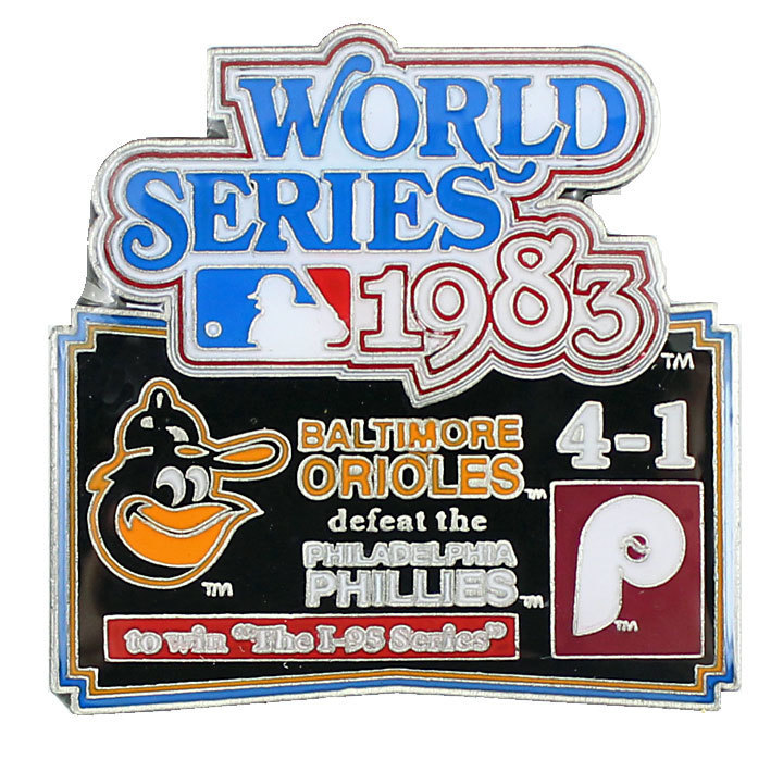 1983 World Series Commemorative Pin – Orioles vs. Phillies – Limited 1,000