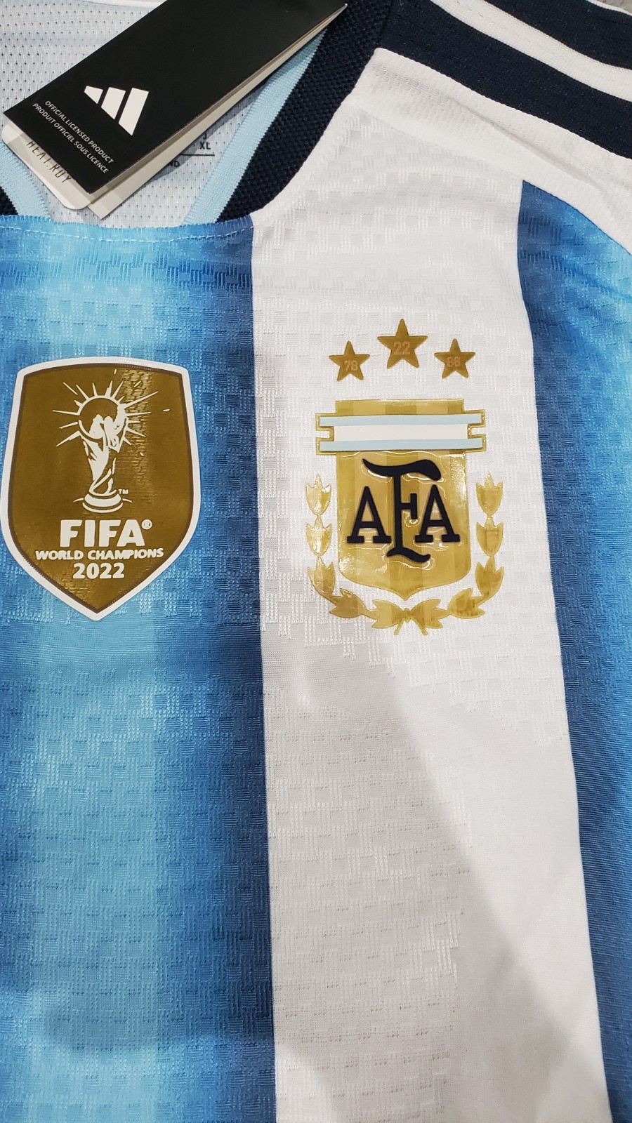 adidas Argentina World Cup 2022 Soccer Jersey size M