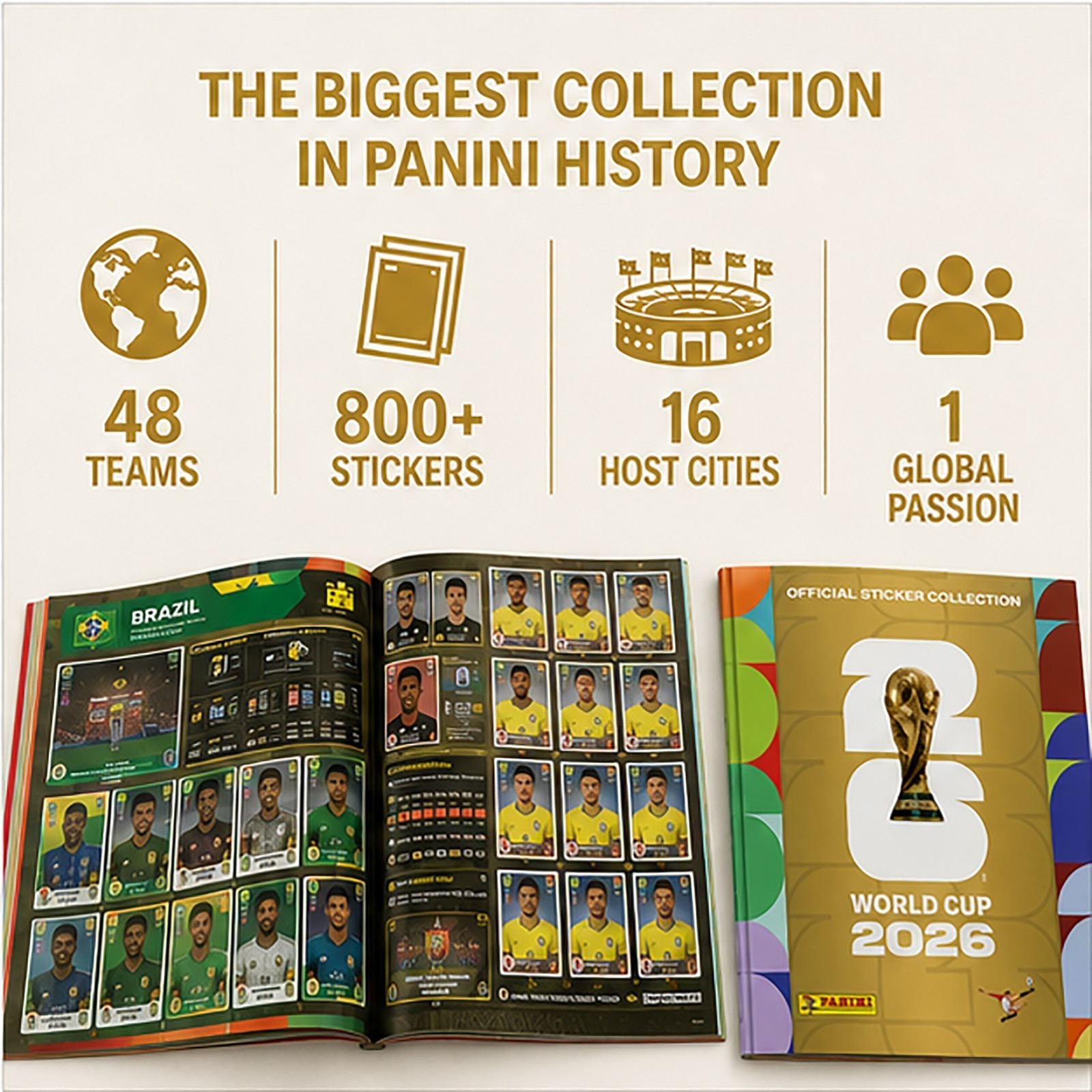 Panini FIFA World Cup 2026 Hard Cover Album Version SEALED! Collect