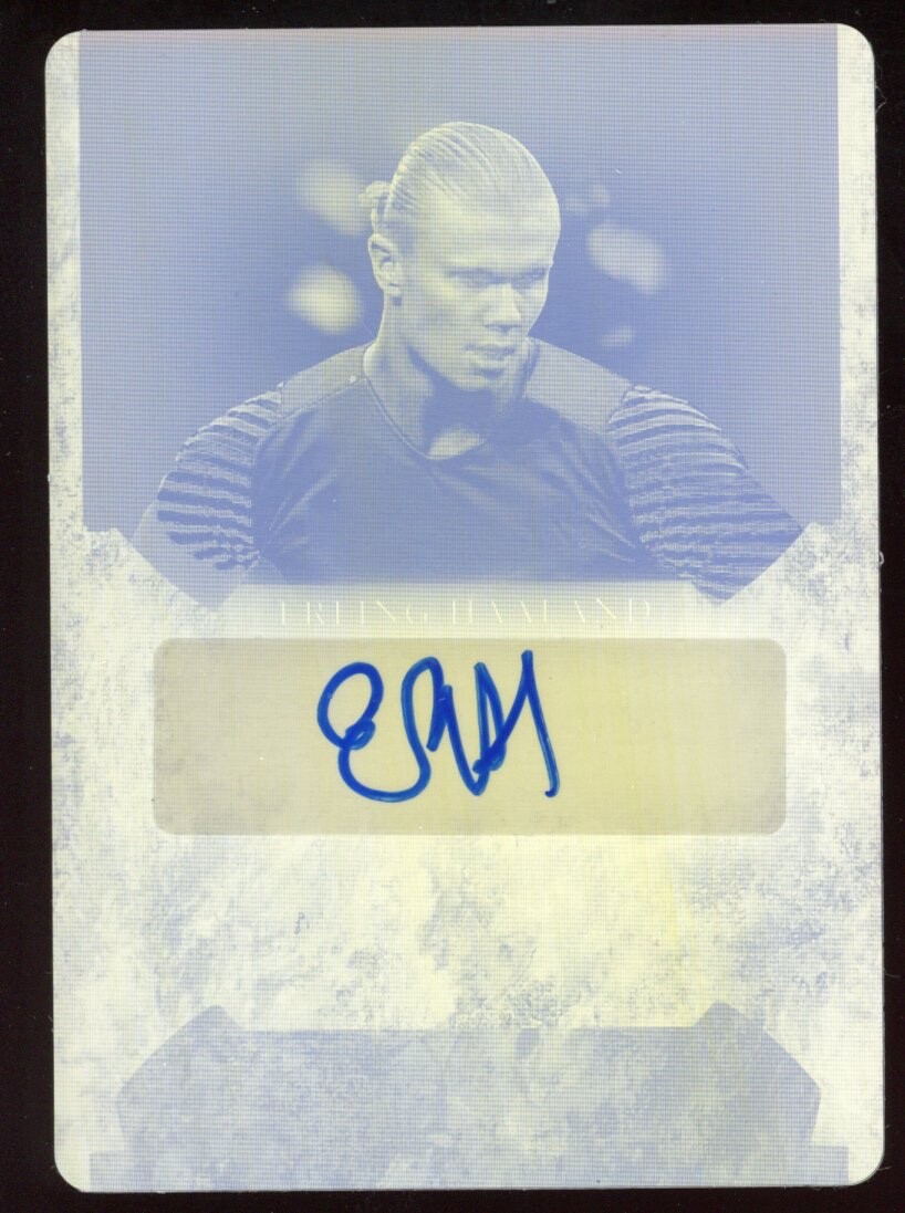 Erling Haaland 2022 Leaf in the Game Auto Printing Plate #GUA-EH1 Serial #d 1/1