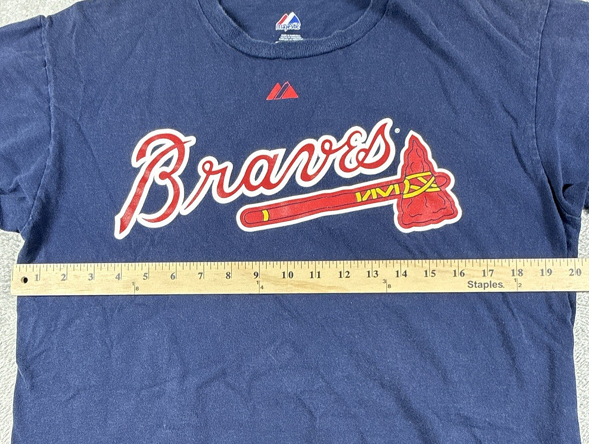 Majestic Unisex Adult Atlanta Braves Martin Prado #14 T-Shirt Navy M