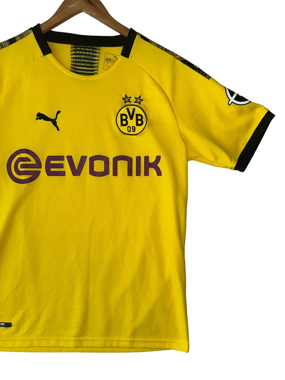 Puma Dortmund Erling Haaland #17 Home Yellow Jersey Size Small