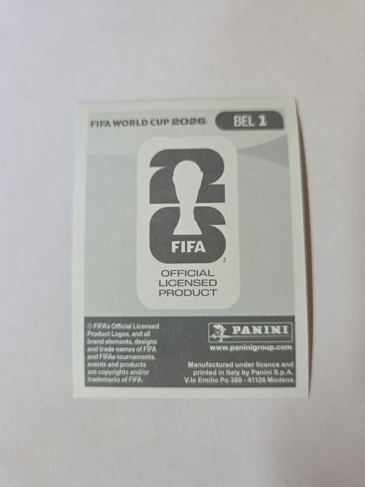 2026 Panini FIFA World Cup Sticker Belgium #BEL1 Emblem Logo Badge Foil