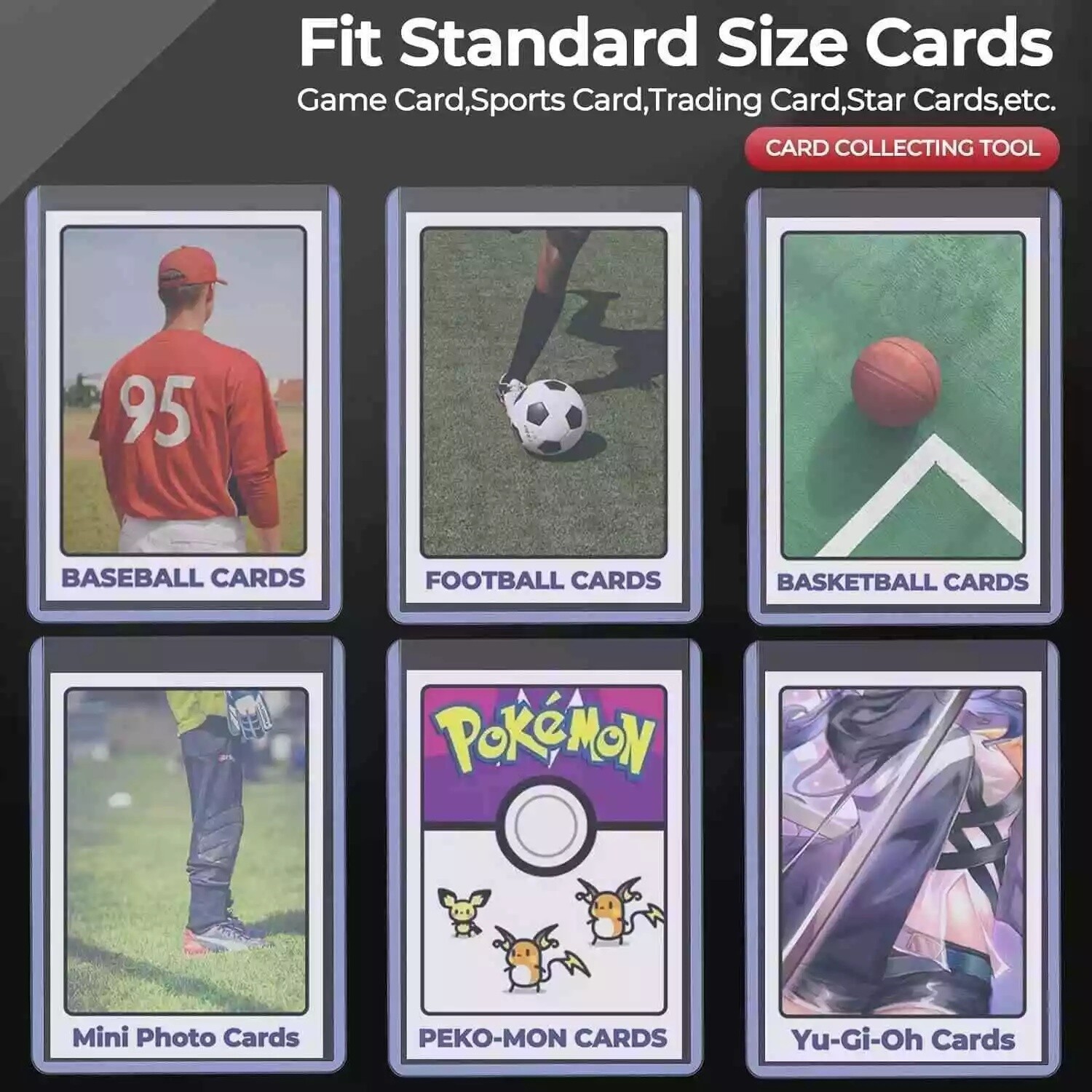 35pt Ultra PRO Top Loader For Standard Trading Sports Pokémon 100/200/500/1000CT