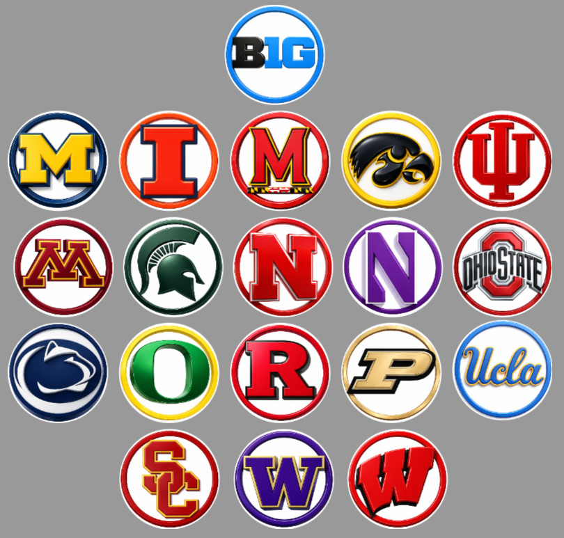 Handmade D1 Collage Hoops Fan Standing 1″ Magnets Conference or All 364 teams