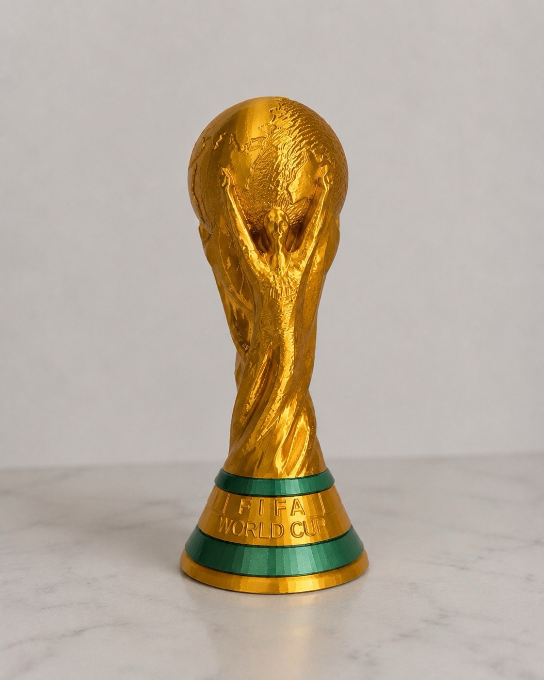 Full Size World Cup Trophy Replica Gold Soccer Fan Collectible Printer3D