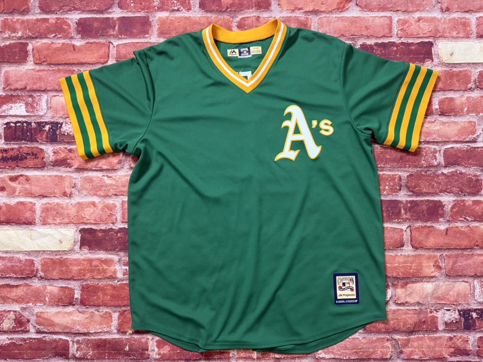Majestic Coopertown Oakland Athletics Ricky Henderson Jersey