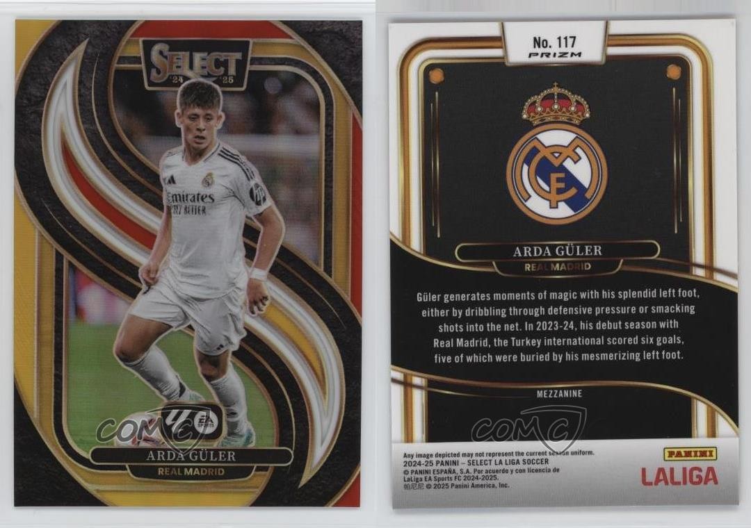 2024-25 Panini Select La Liga Mezzanine Multi-Color Prizm Arda Guler Güler 0us8