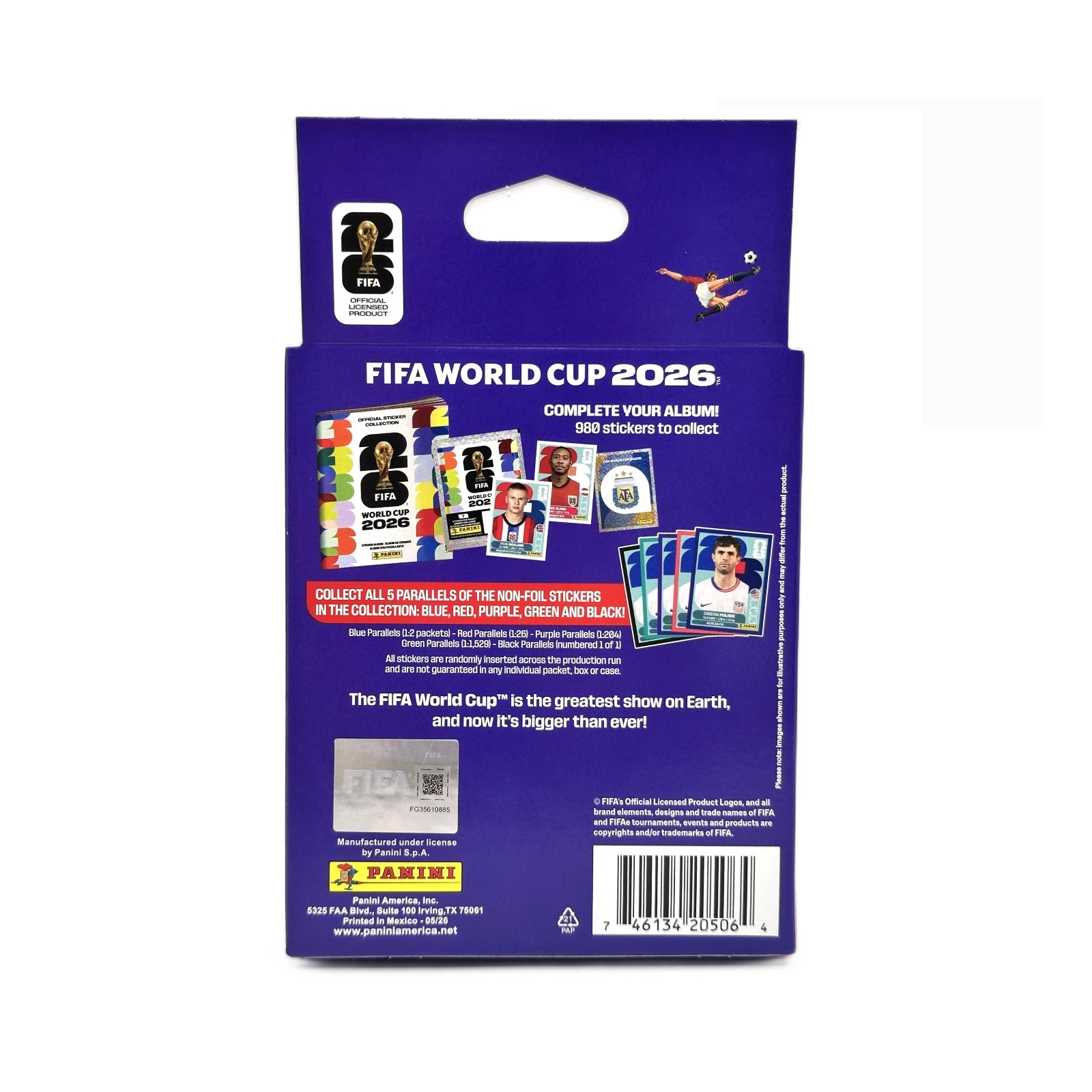 2026 Panini World Cup 10Ct Sticker Pk Hanger Box | 70 Stickers | Volume Discount