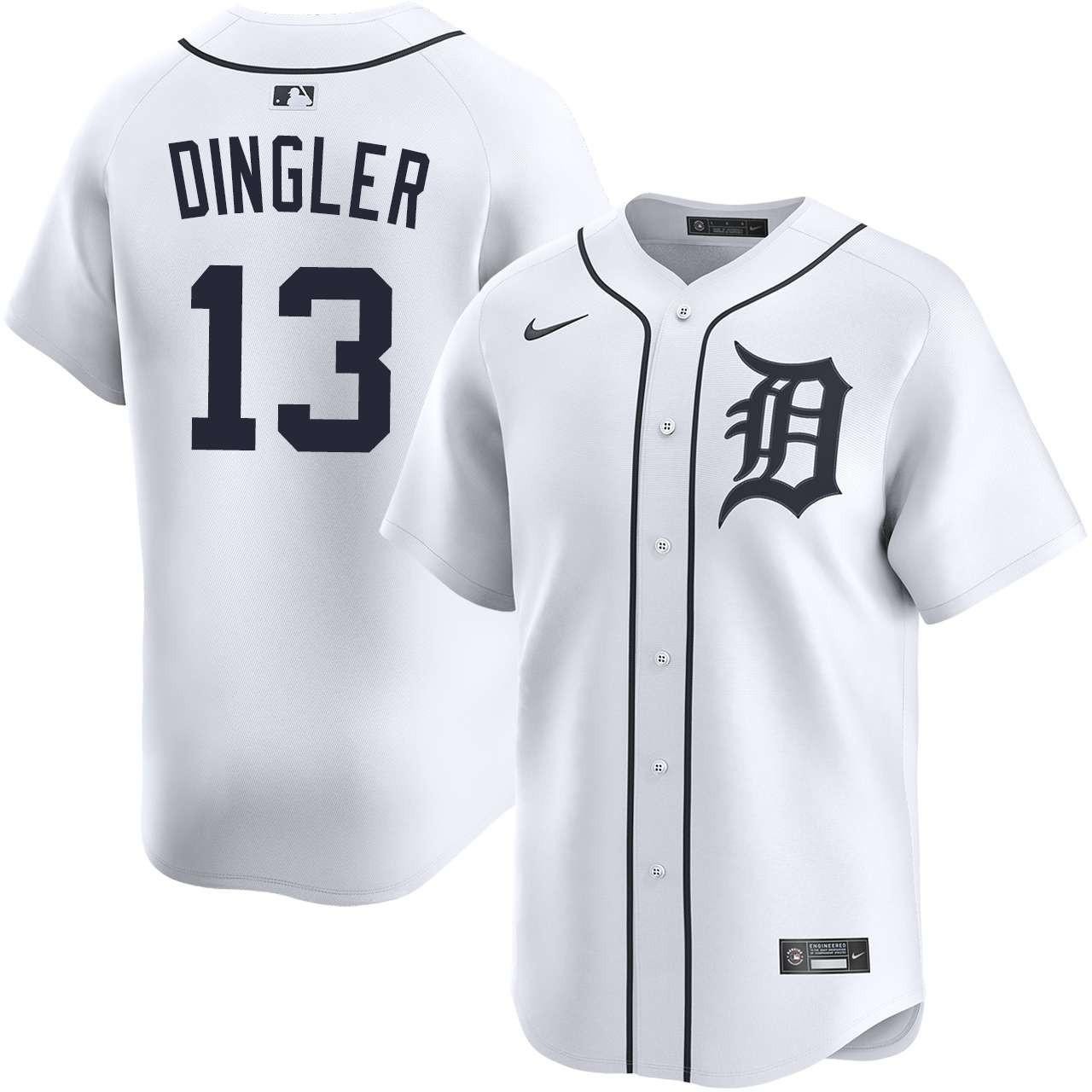 Dillon Dingler Tigers All Stitched Jersey