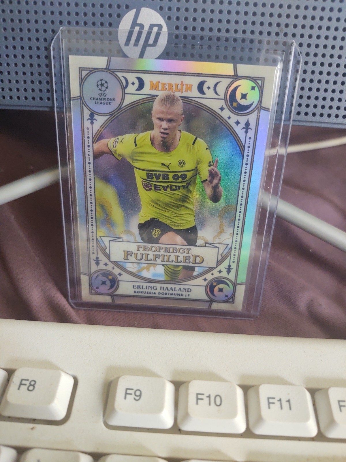 2021-22 Topps Merlin UEFA Champions Leauge Erling Haaland Prophecy Fufilled