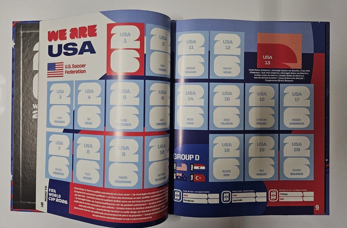 NEW Panini FIFA World Cup 2026 Offcial Sticker Album USA Hardcover sealed