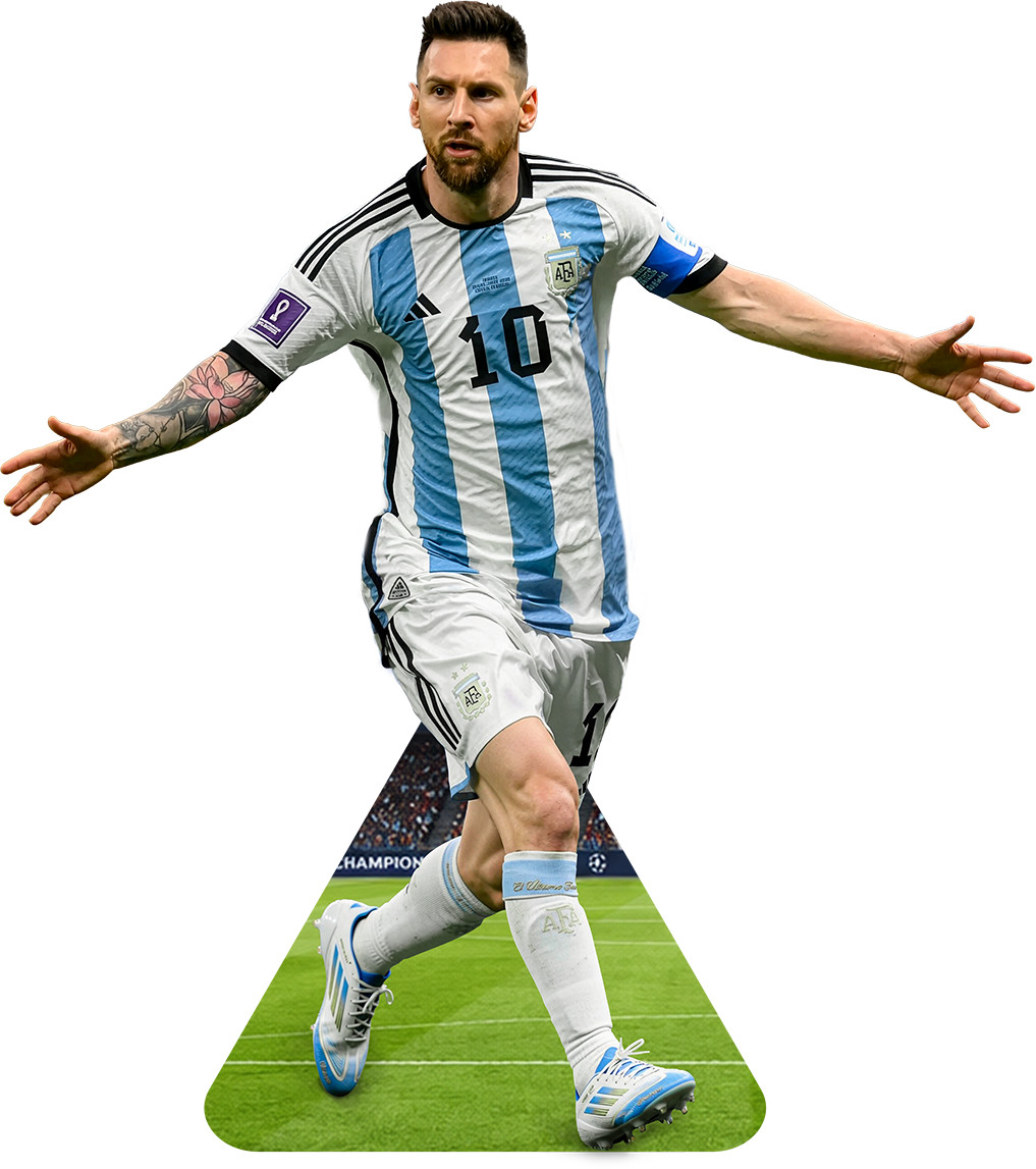 Lionel Messi Argentina 5FT 8IN Life Size Cutout Standee Soccer GOAT Decor