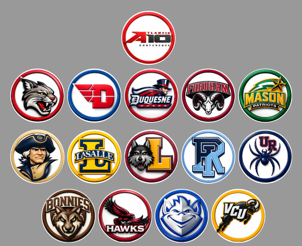 Handmade D1 Collage Hoops Fan Standing 1″ Magnets Conference or All 364 teams