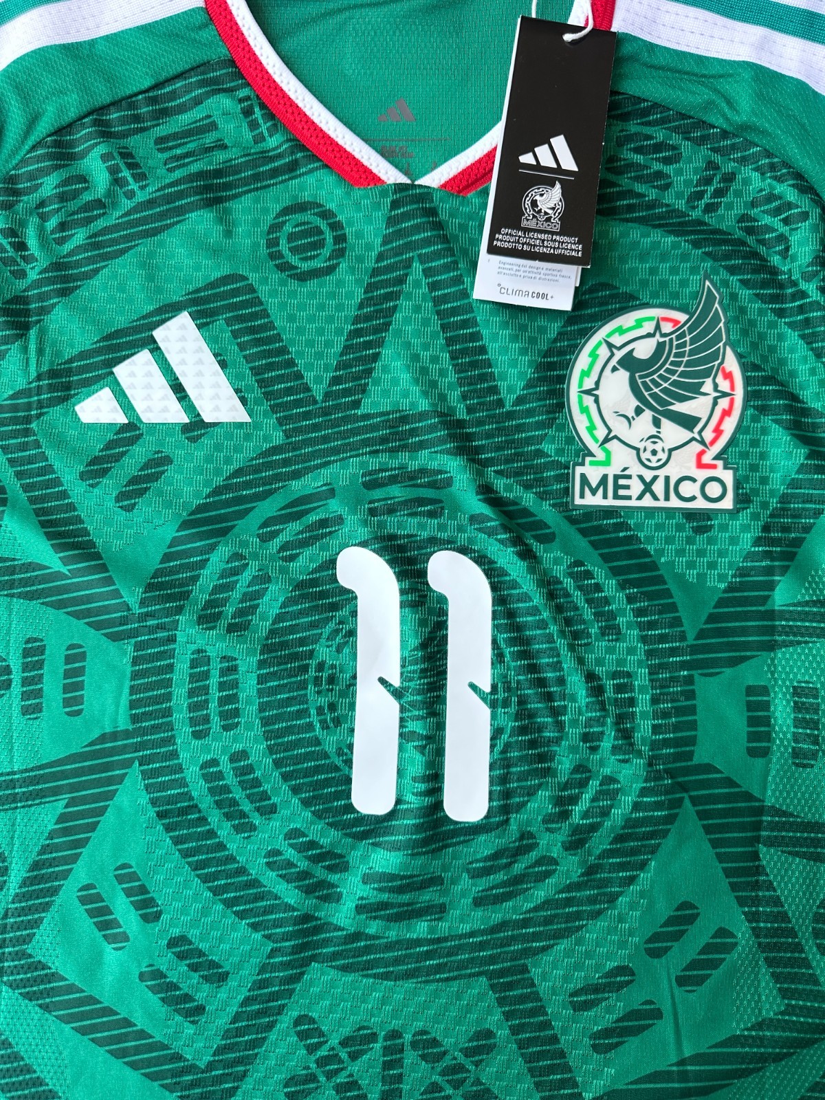 RARE ADIDAS ORIGINAL Mexico Official World Cup 2026 #11 Gimenez Authentic Jersey