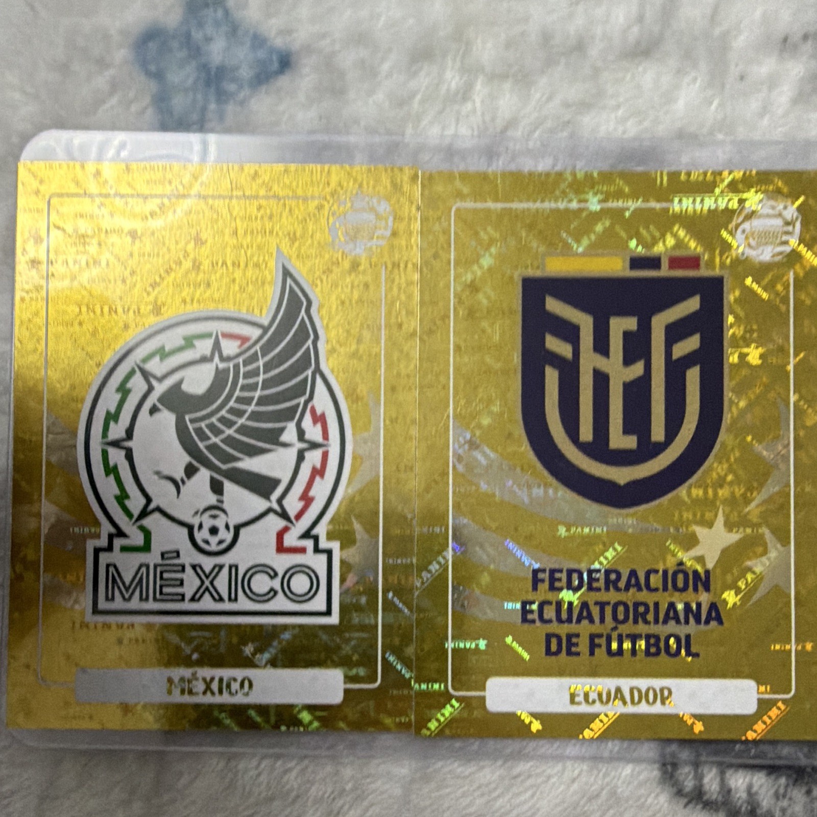 Panini Copa America USA 2024 Sticker Ecuador ECU1 & Mexico MEX1 Logos