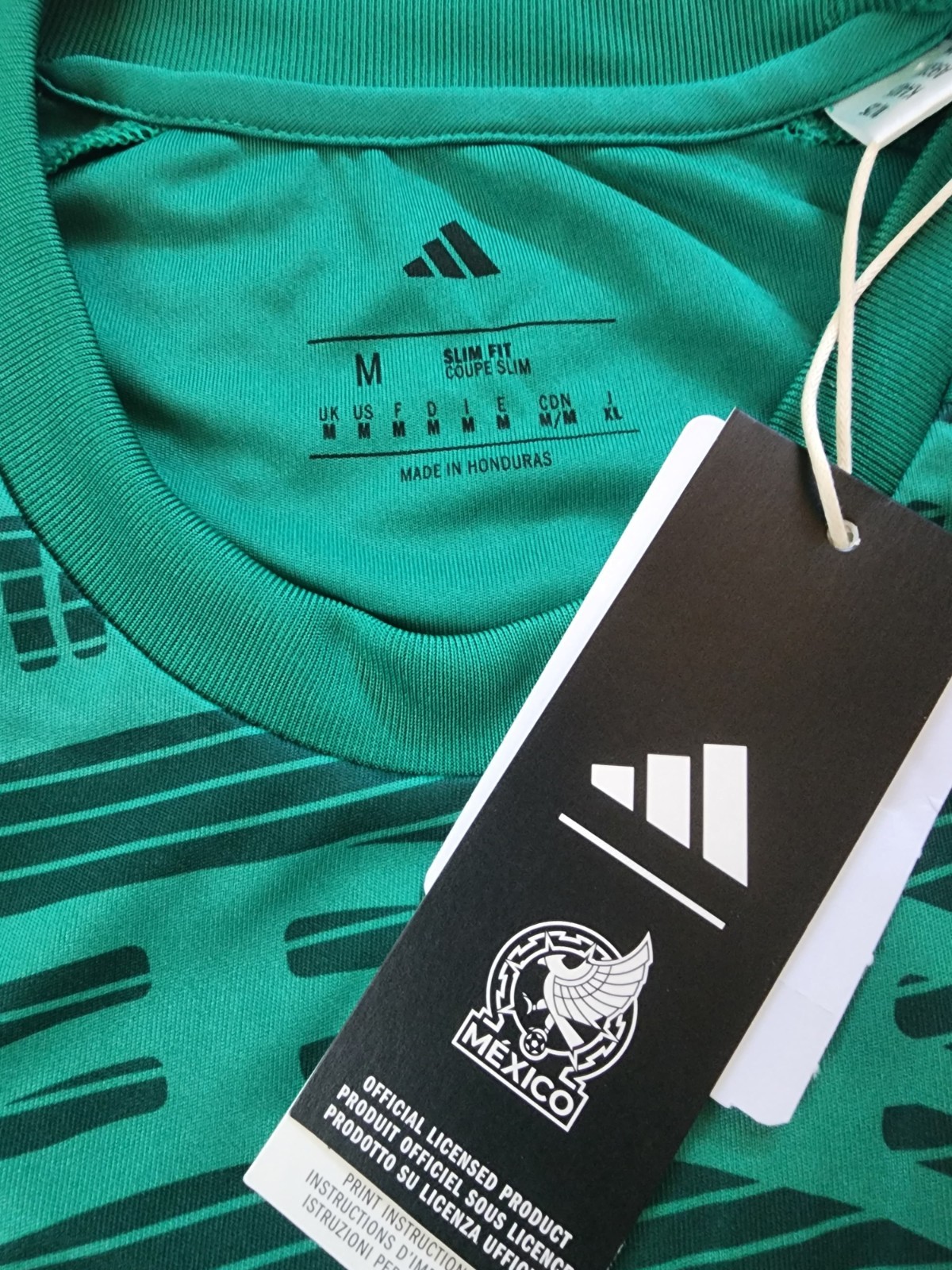adidas Men’s Mexico Jersey size M fmf h jsy fan made in Honduras