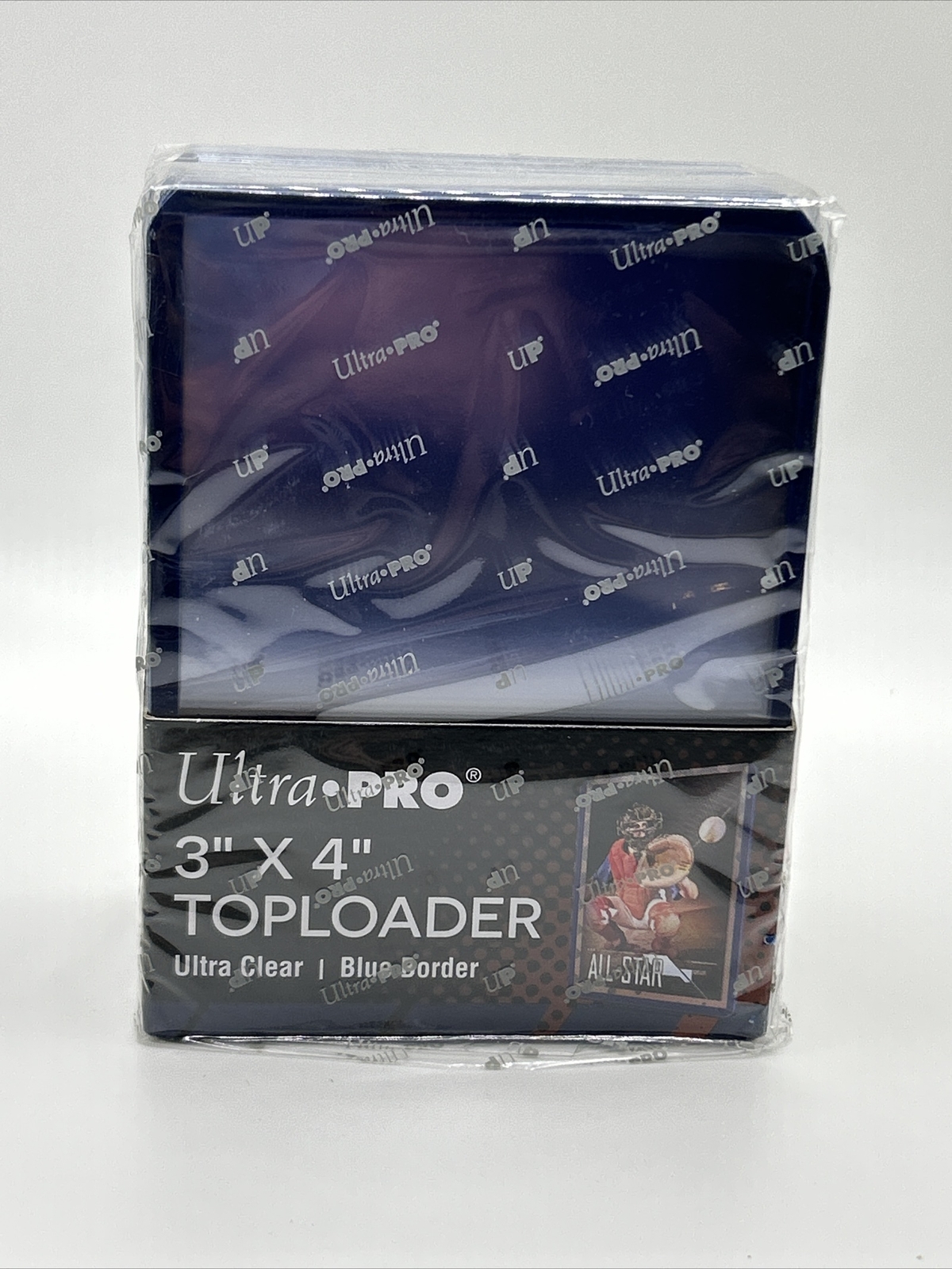 Ultra Pro 3X4 BLUE BORDER Toploaders 35pt 1 Pack of 25 for Standard Sized Cards