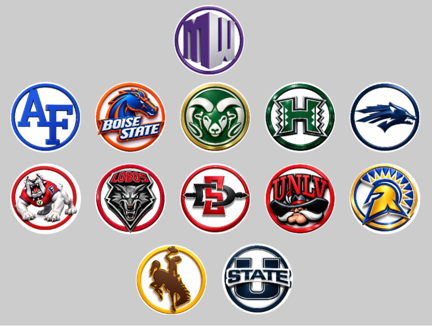 Handcrafted D1 Football Fan Standing 1″ Magnets. All 136 Teams.
