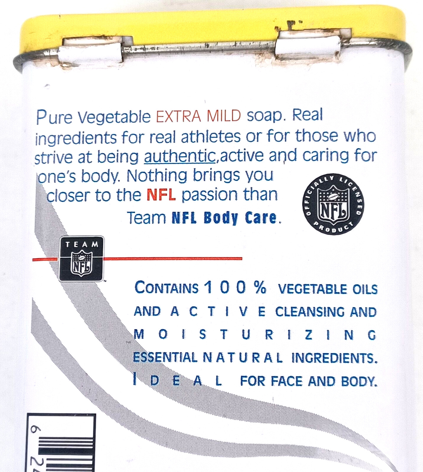 Vtg ’90’s Green Bay Packers Team NFL 100% Pure Vegetable Soap 3.5 ounce Can NOS