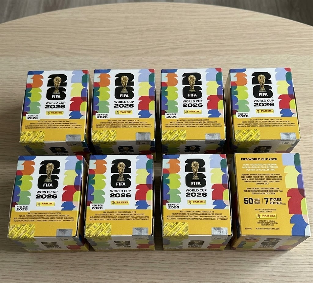 Panini FIFA World Cup 2026 Official Sticker 50-Pack Box Gold Limited Hot!!!