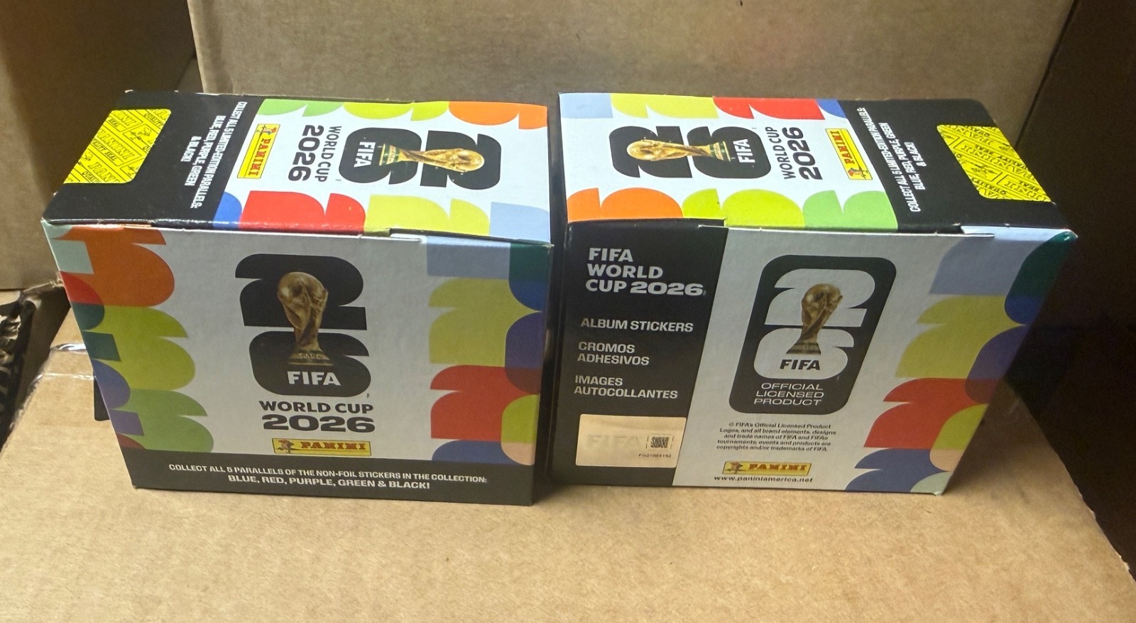 Panini FIFA World Cup 2026 25 PACK STICKER BOX Sealed US Edition TWO BOX LOT