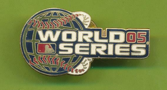 1-1/2″ x 3/4″ Enamel Lapel Pin – 2005 World Series Chicago White Sox vs Astros