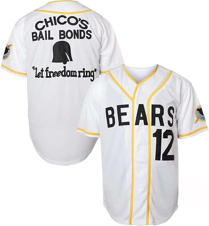 Movie The Bad News Bears #12 Tanner Boyle Baseball Jersey Mens Sewn Custom Name