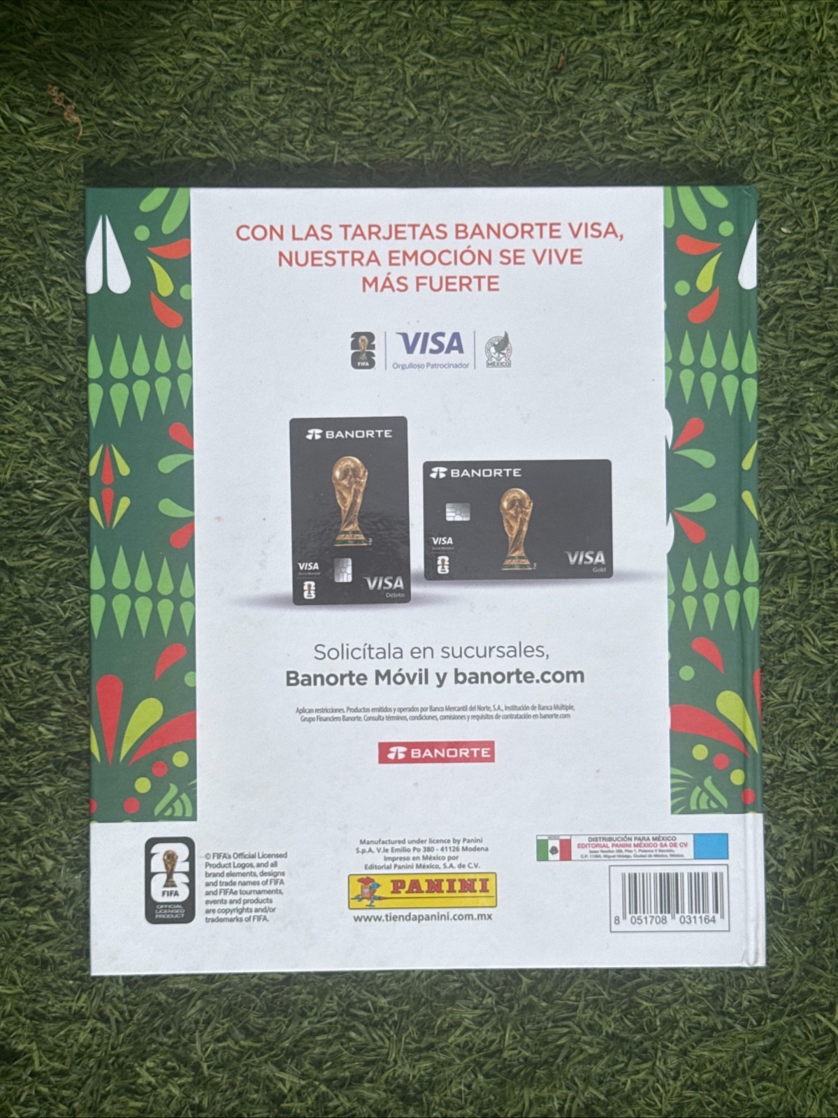 Panini FIFA World Cup 2026 Hard Cover Album Green MEXICO Version SEALED New