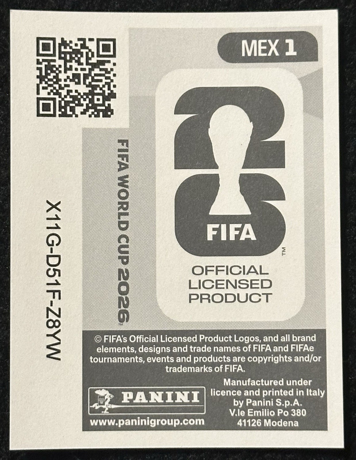 Panini FIFA World Cup 2026 Sticker Mexico Team Crest Badge Logo MEX 1
