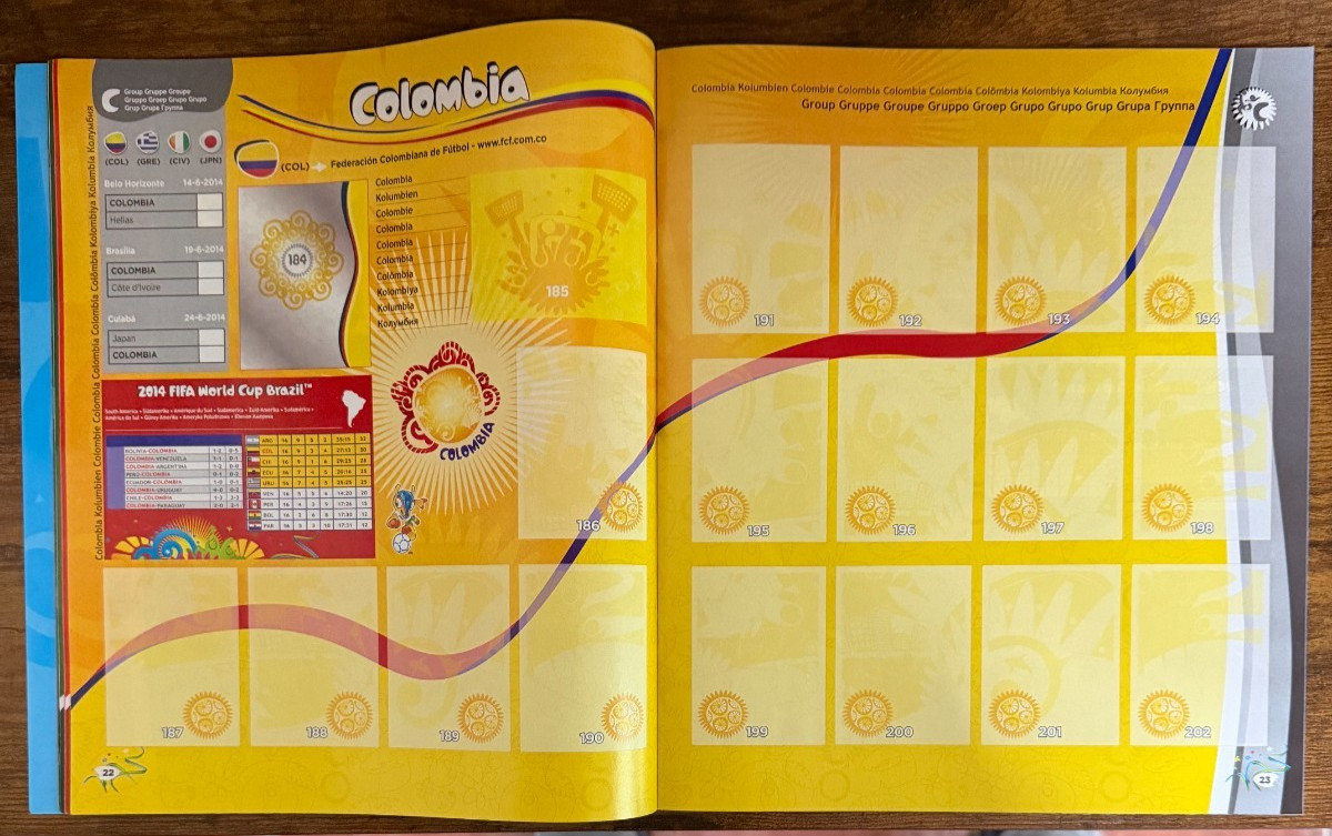 2014 Panini World Cup Brazil Stickers Package 10 Packs + NEW Sticker Album