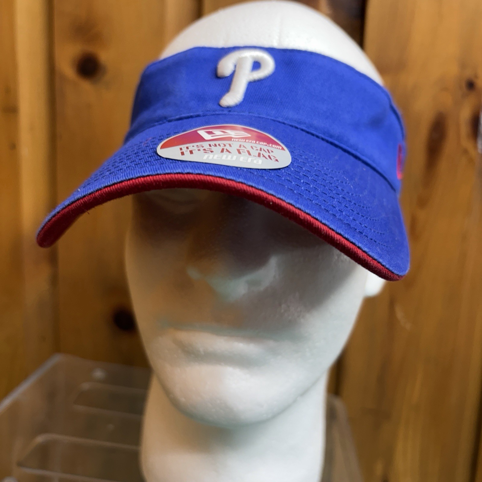 New Era MLB Philadelphia Phillies Baseball Golf Visor Unisex Adult Blue Elastic