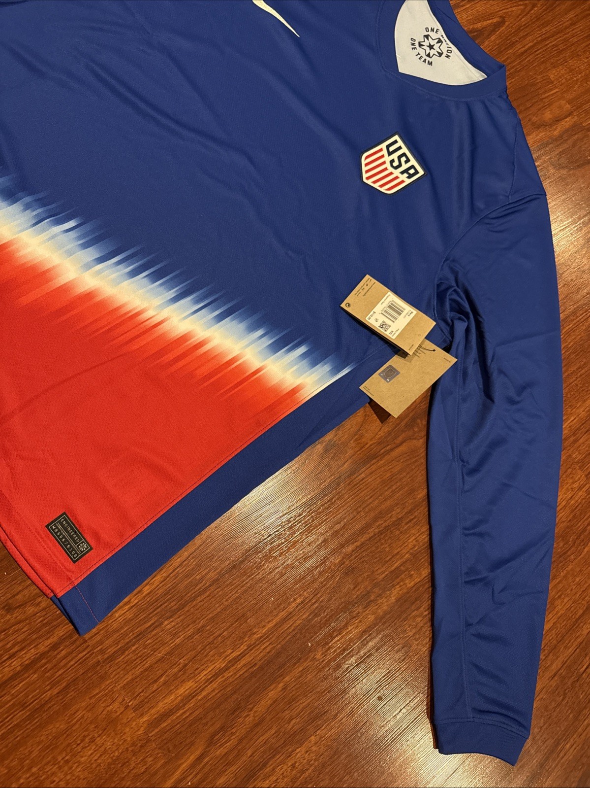 2024 Mens Nike United States Long Sleeve Away Soccer Jersey XXL 2XL USMNT US USA
