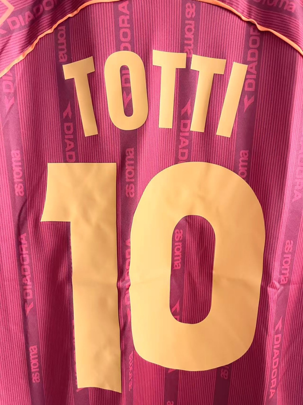 Roma Soccer Team New Men’s Retro Soccer Jersey – L Francesco Totti