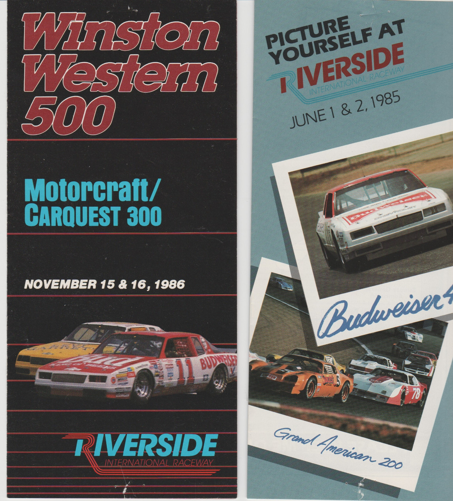 NASCAR Riverside Stock Car 10 Piece Brochure Assortment – Free Shipping