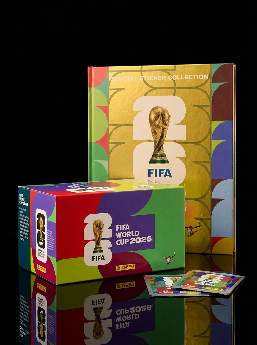 Panini FIFA World Cup 2026 Premium Gold Hardcover Album + LATAM Box 104 Packs