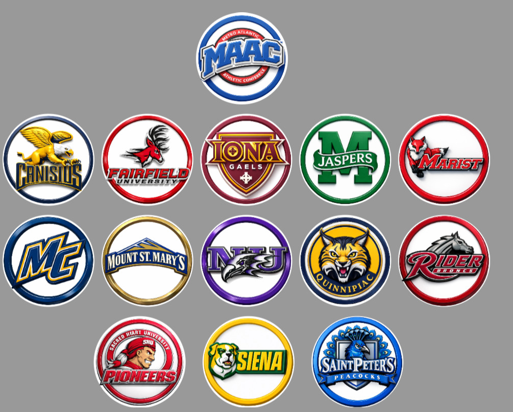 Handmade D1 Collage Hoops Fan Standing 1″ Magnets Conference or All 364 teams