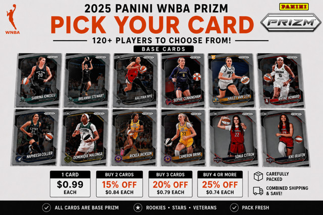 2025 Panini WNBA Prizm & Donruss Pick Your Card ALL TEAMS 120+ Players & RC