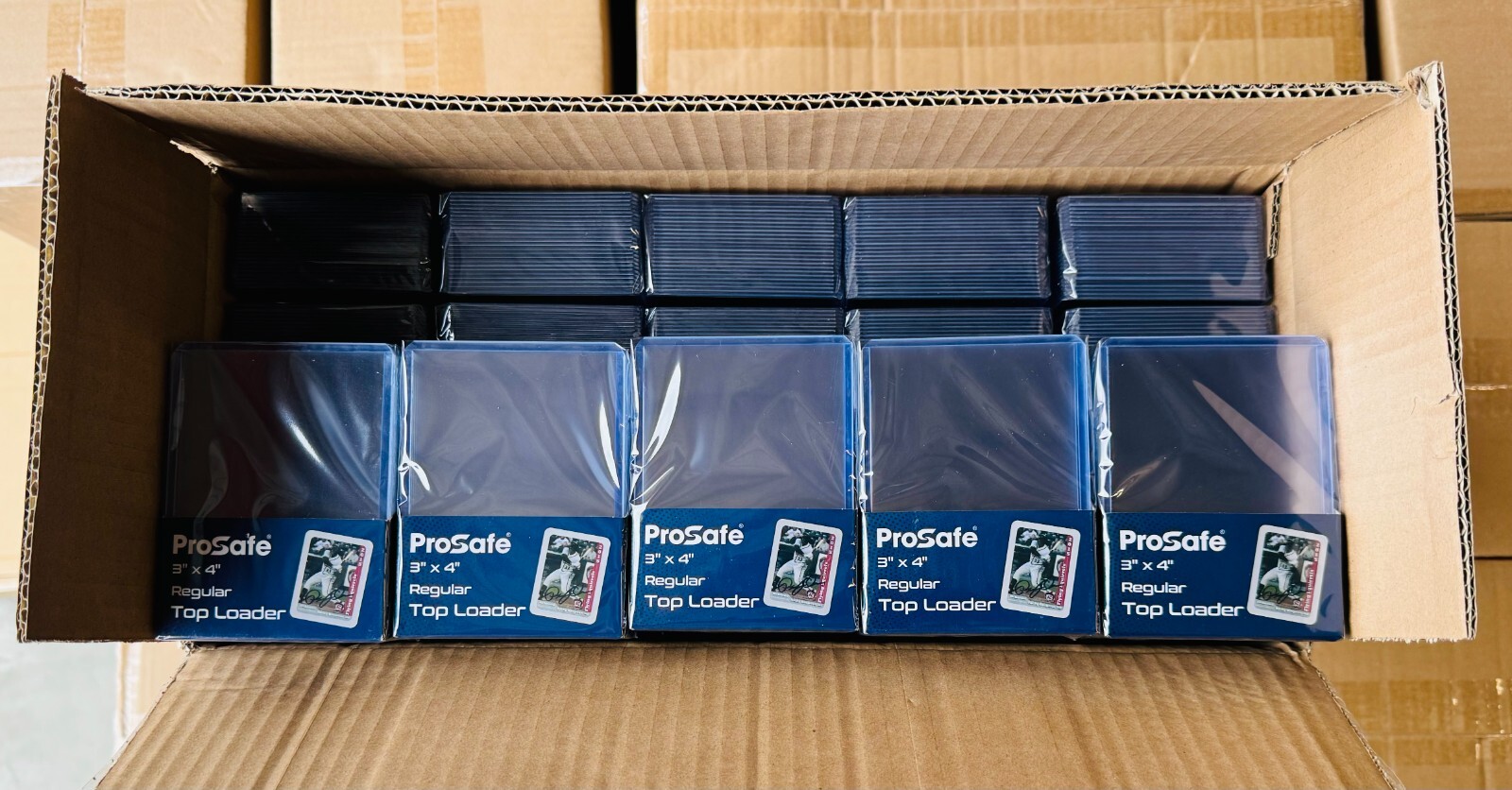 1000 / 1,000 PRO SAFE 3×4 Regular Trading Card Top Loaders – Free Shipping