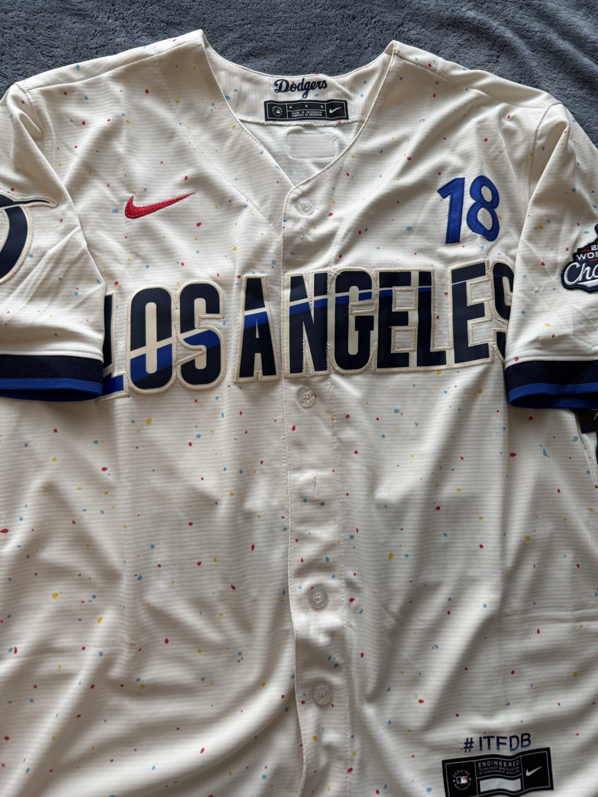 NEW Yoshinobu Yamamoto Dodgers 2025 World Series Jersey! SHIPS SAME DAY!
