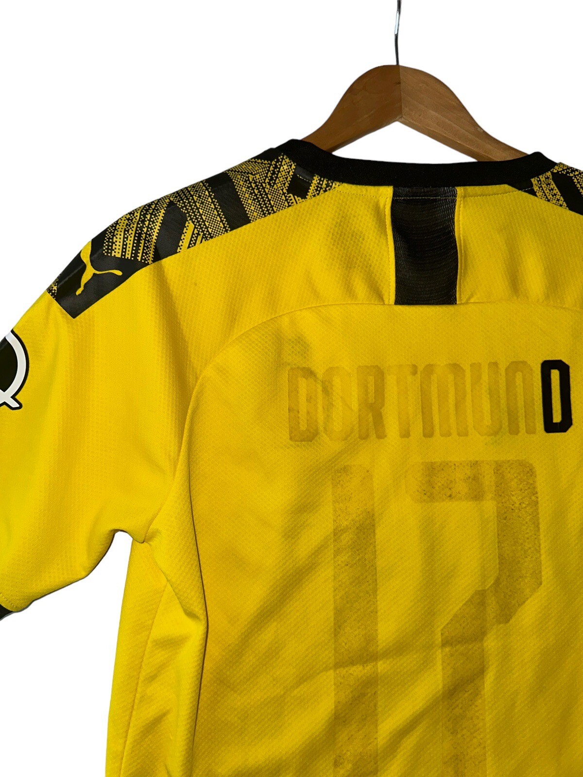 Puma Dortmund Erling Haaland #17 Home Yellow Jersey Size Small